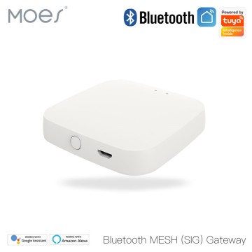 MOES Wireless Tuya Bluetooth Gateway Smart WiFi Hub Smart Home Bluetooth MESH（SIG）Gateway