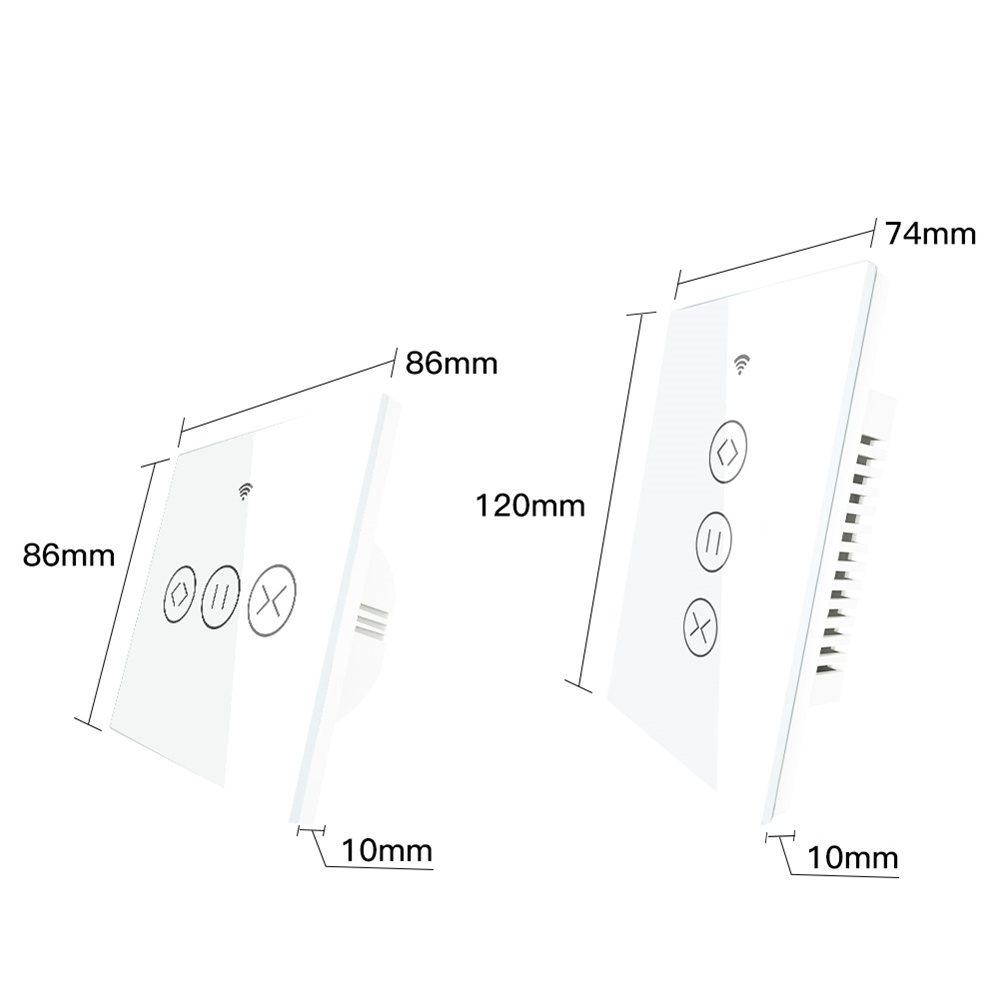 Moes WiFi RF433 Smart Touch Panel Curtains Roller 04