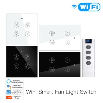 MOES WiFi RF Smart Ceiling Fan Light 2/3 Way Muilti-Control Association Switch